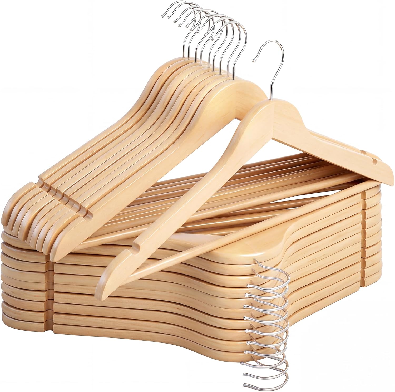 Wooden Hangers 20 Pack